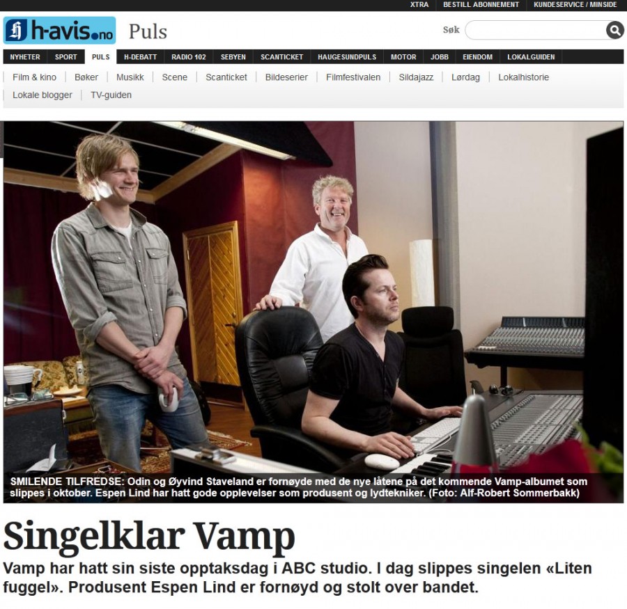 Faksimilie Haugesunds avis 25/5-12